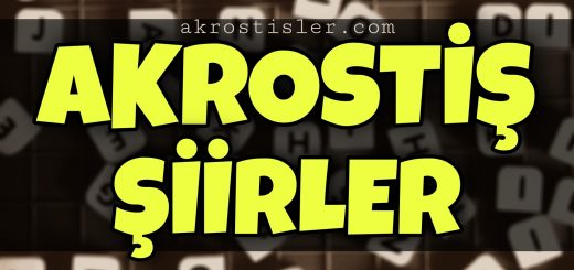 Akrostiş Şiirler