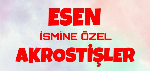 Bu görselin içeriği Esen akrostiş, Esen ismine akrostiş, Esen ismi ile ilgili akrostiş şiir, Esen akrostiş şiir, Esen ile akrostiş, Esen ile ilgili akrostiş, akrostiş şiir Esen konuları ile ilgilidir.