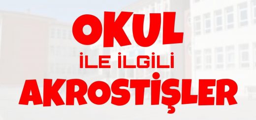 Bu görselin içeriği Okul ile ilgili akrostiş, okulla ilgili akrostiş, okul akrostiş şiir, okul ile akrostiş, okul ile ilgili akrostiş şiir, okul akrostiş, okul akrostiş şiir örnekleri konuları ile ilgilidir.