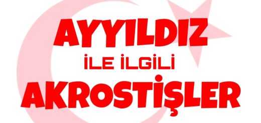 Bu görselin içeriği Ayyıldız ile ilgili akrostiş, Ayyıldız ile akrostiş, Ayyıldız ile ilgili akrostiş şiir, akrostiş Ayyıldız şiiri, Ayyıldız akrostiş, Ayyıldız akrostiş çalışması, Ayyıldız akrostiş şiir konuları ile ilgilidir.