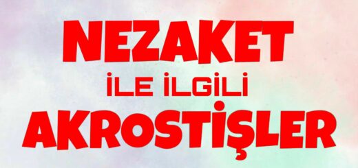 Bu görselin içeriği Nezaket ile ilgili akrostiş şiir, nezaket ile ilgili akrostiş, nezaket akrostiş, nezaket konulu akrostiş, nezaket akrostiş şiir, nezaketle ilgili akrostiş, nezaket şiir, nezaket şiirleri konularını ilgilendirmektedir.