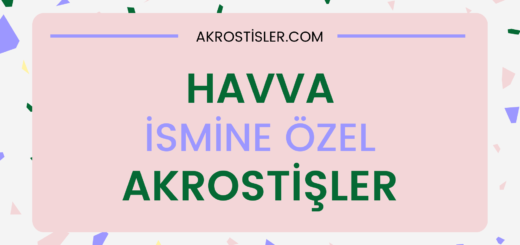 havva ismine özel akrostiş