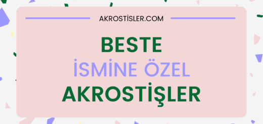 Beste İsmine Akrostiş