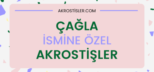 Çağla İsmine Akrostiş Şiir