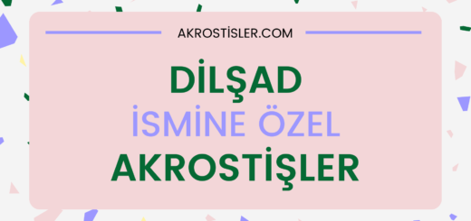 Dilşad ile ilgili akrostiş