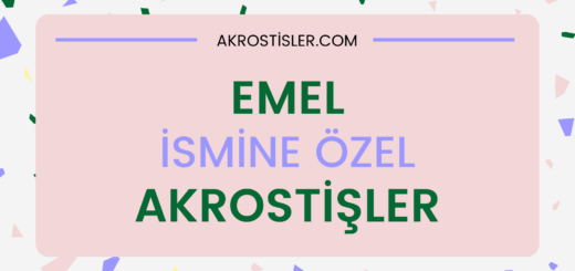 Emel ismine akrostiş şiir