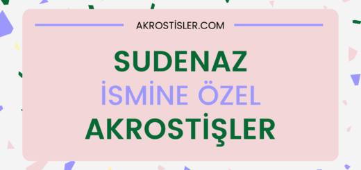 Sudenaz İsmine Akrostiş