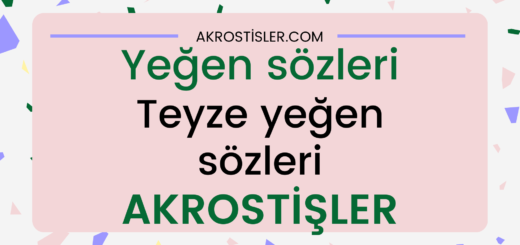 yeğen sözleri
