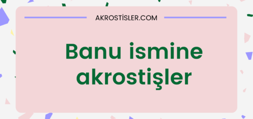 Banu akrostiş