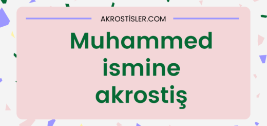 muhammed akrostiş
